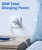 Chargeur mobile d'origine Chargement rapide de téléphones portables QC3.0 PD 20w Adaptateur secteur Chargeur mural type-c