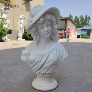 Sculpture <span class=keywords><strong>de</strong></span> tête <span class=keywords><strong>de</strong></span> <span class=keywords><strong>femme</strong></span> en marbre grec célèbre <span class=keywords><strong>de</strong></span> TREVI, buste <span class=keywords><strong>de</strong></span> dame pour décoration - Product Image 2