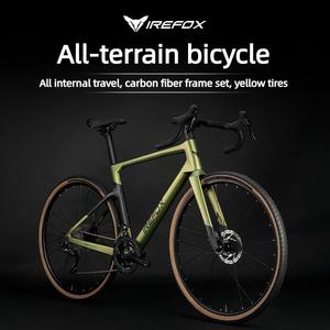 จักรยานเสือหมอบ IREFOX สำหรับทุกสภาพถนน 22 สปีด ดิสก์เบรก สายเบรกภายใน คาร์บอนไฟเบอร์ 700C*40C ยางกว้าง 4.0 รุ่น ZN-BY446 สำหรับทุกสภาพถนน - Product Image 1