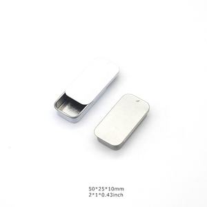 Бальзам-помада, косметический крем, конфеты, таблетки, мятные, в выдвижном алюминиевом футляре, прямоугольная мини-жестяная коробка - Product Image 5