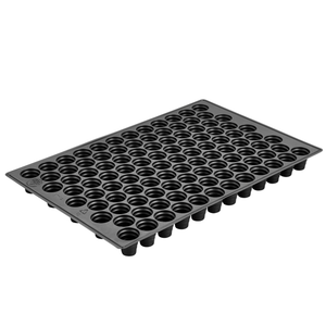 Bandeja de Propagación de Semillas con 105 Orificios, Bandeja de Plástico de Poliestireno con Líneas Guía para Protección de Raíces y Canaletas para Equilibrio de Agua - Product Image 4
