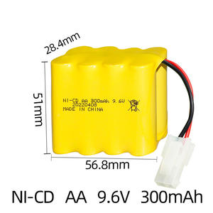 מכירה ישירה במפעל 300 אמא 400 מה 500 אמא 600 מה <span class=keywords><strong>700mah</strong></span> 800mah NI-CD מותאם אישית <span class=keywords><strong>aa</strong></span> 9.6 חבילת סוללה נטענת - Product Image 4