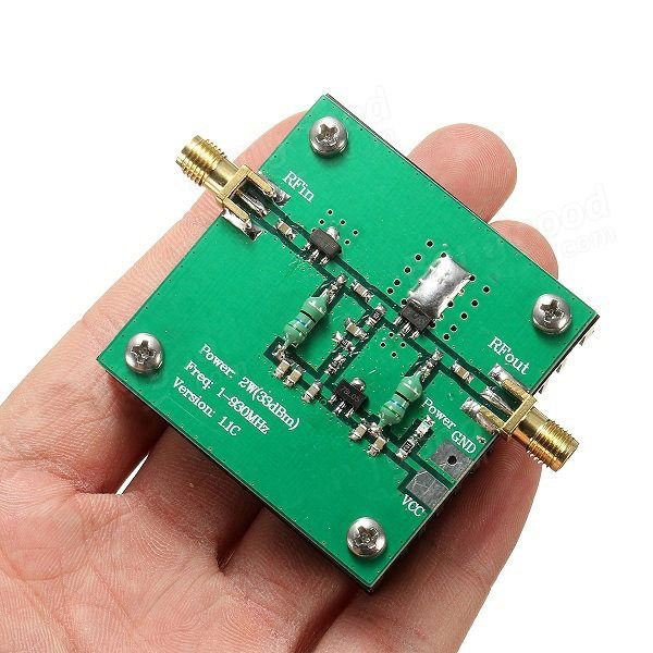 RF Microwave Amplificatore RF A Banda Larga 1-930 MHz 2.0W | Per Trasmissioni Radio FM HF VHF UHF Amplificatore RF 2.0W Banda Larga