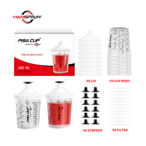 Gobelets mélangeurs jetables en PP de 600 ml pour systèmes de pistolets de <span class=keywords><strong>peinture</strong></span> automobiles – Vente en gros depuis la Chine - Product Image 4