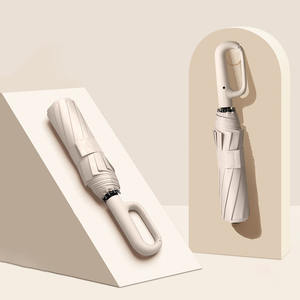 Sombrilla Plegable de 23 Pulgadas con Marco de Fibra de Vidrio, Tela Pongee 190T, Color Personalizado, Regalos Empresariales, Protección Solar y Contra el Viento, Apertura Automática - Product Image 1