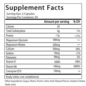 Gomitas de Glicinato de Magnesio Calm para Adultos, Suplemento Herbal, 60 Gomitas, Sabor Frambuesa, Venta Caliente OEM/ODM - Product Image 2