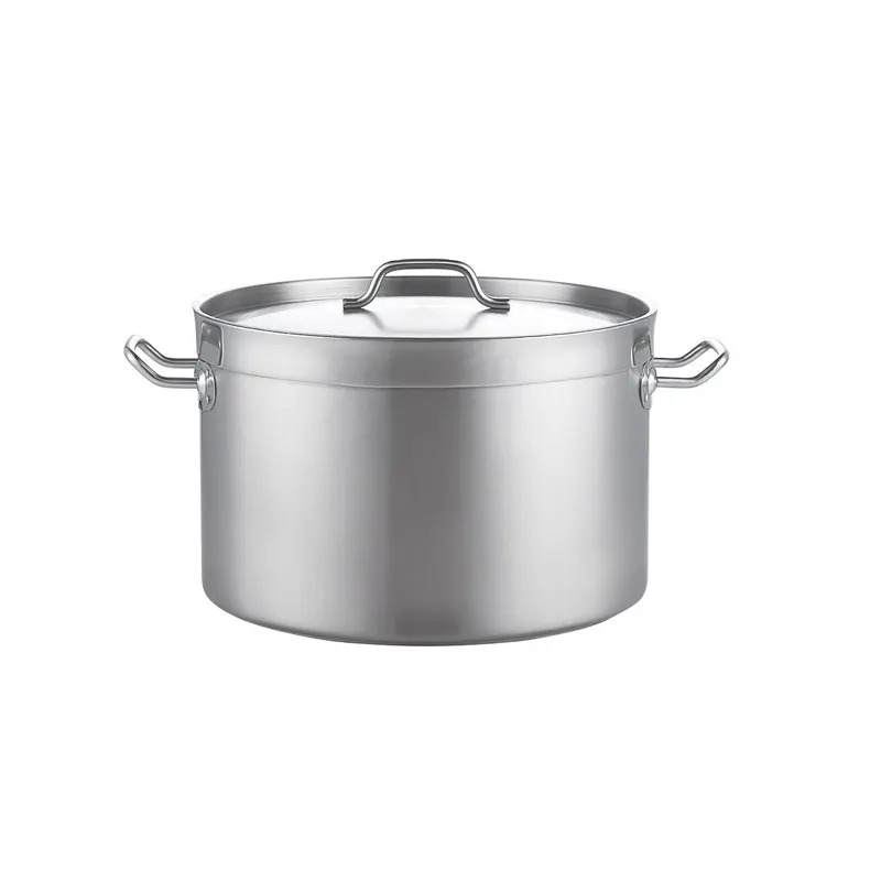 Grands casseroles de cuisine acier inoxydable 50l, équipement de Restaurant, pot en acier inoxydable