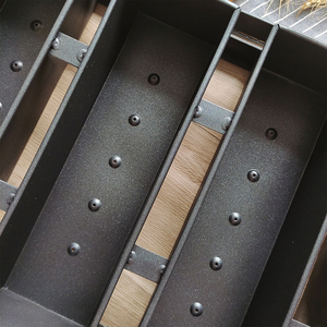 Đa khoang nướng thiếc và khay hoàn hảo nhôm Loaf Pan Silicone với bìa bánh mì nướng Pullman Loaf Pan bakeware khuôn mẫu - Product Image 6