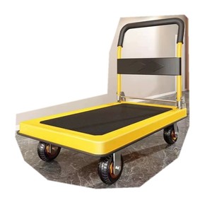 Multipurpose 90*60cm 500kg Black Folding Easy <b>Moving</b> Hand Push Cart Platform <b>Trolley</b> for Agriculture - Product Image 4