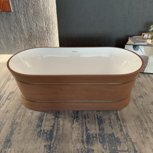 Suly Merlin Đất Sét Màu Đỏ Châu Âu Cổ Điển Phong Cách Acrylic Đơn Lập Thời Trang Và Hiện Đại Bồn Tắm Xoáy Nước Ngâm Tắm - Product Image 5