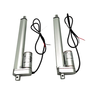 12V 24V DC robuste 12 pouces 300mm noir actionneur linéaire moteur 225LBS silencieux IP54 actionneur électrique aimant permanent <span class=keywords><strong>pour</strong></span> l'utilisation du ventilateur - Product Image 2