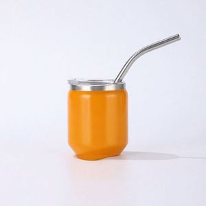 Vaso de Acero Inoxidable 304/201 de Alto Valor Cromático, Mini Vaso Grueso para Coche con Pajita, Doble Capa, 3oz, Portátil, con Ventosa, Simplicidad Moderna - Product Image 4