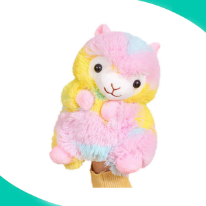 Bán Chạy Nhất Chất Lượng Cao Đáng Yêu Cầu Vồng Llama Alpaca Tay Con Rối Cho Trẻ Em Trong Giá Rẻ Giá - Product Image 3