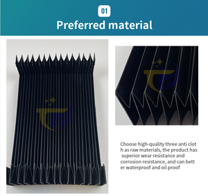 Couvercle de soufflet de protection de vis à billes de type <span class=keywords><strong>accordéon</strong></span> cache-poussière linéaire de machine cnc - Product Image 4