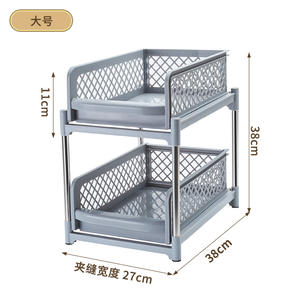 Scaffale da <span class=keywords><strong>cucina</strong></span> personalizzato per la conservazione di piatti <span class=keywords><strong>estraibile</strong></span> a più strati con pavimento vuoto in plastica per la conservazione degli alimenti - Product Image 6