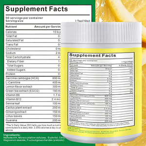 OLLI Marque Privée : Poudre <span class=keywords><strong>de</strong></span> Limonade pour <span class=keywords><strong>la</strong></span> <span class=keywords><strong>Perte</strong></span> <span class=keywords><strong>de</strong></span> <span class=keywords><strong>Poids</strong></span> et le Soutien <span class=keywords><strong>de</strong></span> <span class=keywords><strong>la</strong></span> Vitamine C, Saveur Naturelle, Vente en Gros - Product Image 2