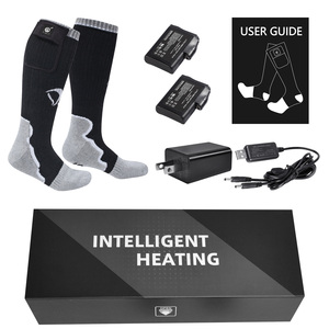 Meias Aquecidas Elétricas para Esportes ao Ar Livre de Inverno para Homens e Mulheres, Bateria Elétrica, Cor Preta - Product Image 6
