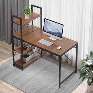 Vendita calda Desktop struttura in metallo MDF personale di scrittura a casa <span class=keywords><strong>studio</strong></span> <span class=keywords><strong>angolo</strong></span> Computer scrivania da ufficio aggiungere libreria - Product Image 3