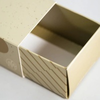 Boîte à glissière pour chocolats et donuts en papier alimentaire de qualité supérieure avec logo personnalisé, emballage durable pour biscuits