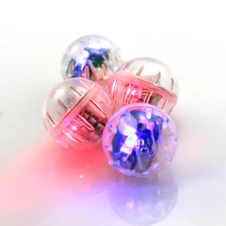 Wholesale Plastic Battery Powered Transparent Mini LED Light flash Ball Glowing Balls Toy Accessories