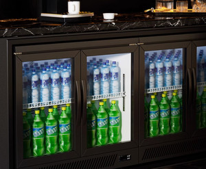 Beer Back Bar Cooler 1 Door 20" Commercial Refrigerator Black Paint Beverage Cooler Counter Height 33.-50.F Vol 88 Cu.m BT-900F - Product Image 2
