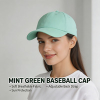 Casquette de baseball unisexe en sergé de coton, protection solaire estivale, calotte souple, visière incurvée, six panneaux, réglable, broderie 3D, sérigraphie
