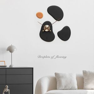 Nordic Irregular <b>Wall</b> <b>Clock</b> 55x57.2cm Quartz Movement Battery Powered Living Room Minimalist <b>Design</b> - Product Image 5