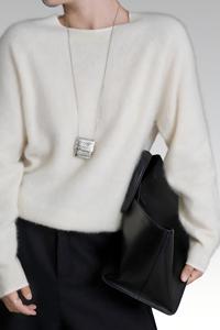 Cardigan Invernale OEM/ODM <span class=keywords><strong>SKC</strong></span> Ecologico Classico in Lana/Cashmere/Seta, Senza Maniche, Collo Alto, Fodera in Lana - Product Image 3