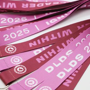 Custom Printed Lanyards Leadership Event Accessory Heat Transfer Lobster Clasp Conference Promotional Gift Lanyard - Product Image 3