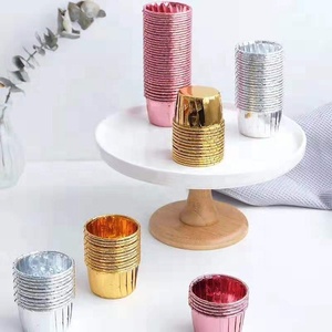 Commercio all'ingrosso festa di nozze lamina d'oro rotolo bocca <span class=keywords><strong>muffin</strong></span> tazza cottura cupcake fodere cottura tazza di carta - Product Image 6