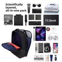 Nouveau sac à dos pour ordinateur portable de voyage d'affaires multifonctionnel à grande capacité en polyester imperméable à coque dure pour hommes