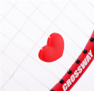 Amortiguadores de Vibración para Raquetas de Tenis, Bádminton, Racquetball y Squash, Diseño Personalizado OEM, Color Rojo Corazón - Product Image 5