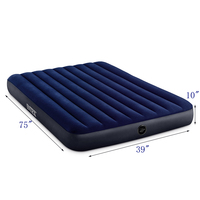 INTEX 64757 Matelas d'Air Gonflable Pliable d'Extérieur en PVC Floqué Personnalisé pour la Vente en Gros