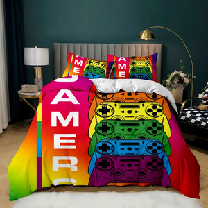 Housse de couette 3D BLACK pour console de jeu Ensemble de literie pour manette de jeu de couleur, adapté aux garçons et adolescents Vente en gros - Product Image 2