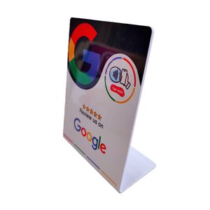 Expositor de PVC con NFC para Reseñas de <span class=keywords><strong>Google</strong></span>, Código QR y Chip NFC - Product Image 1