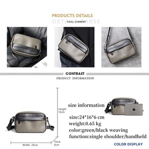 Sac Messager <span class=keywords><strong>Homme</strong></span> Multifonction en <span class=keywords><strong>Cuir</strong></span> PU Vintage – Vente en Gros - Product Image 3
