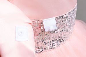 Robe <span class=keywords><strong>de</strong></span> princesse <span class=keywords><strong>rose</strong></span> pour filles, robe <span class=keywords><strong>de</strong></span> bal à sequins, taille cintrée, en <span class=keywords><strong>gaze</strong></span> bouffante, robe <span class=keywords><strong>de</strong></span> fête d'anniversaire pour enfants - Product Image 6