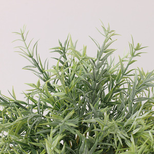 AL-0361 Vente en gros de plantes en pot en plastique de style nordique, simulation de poissons rouges, herbe floquée, herbe persane, <span class=keywords><strong>romarin</strong></span> - Product Image 5