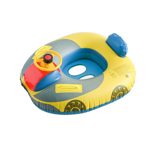 Bouée gonflable pour enfant Qilang avec volant, pour enfants <span class=keywords><strong>de</strong></span> 1 à 5 ans, design cartoon, jouet aquatique - Product Image 1