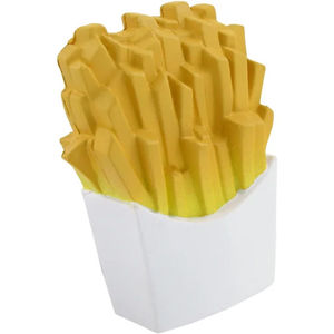 Balles anti-stress amusantes en forme de frites jaunes, avec logo personnalisé, en mousse souple, jouet à presser, cadeau promotionnel, décoration de bureau et de maison - Product Image 3