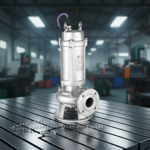Pompe à eaux usées submersible en acier inoxydable |   Pompe de drainage anti-obstruction pour eaux usées, industrielle et domestique, compatible OEM - Product Image 3