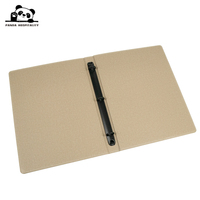 Carpeta de Bienvenida para Huéspedes Cinco Estrellas, Personalizable, de Cuero PU, con 2/3/4 Anillas, A5/A4, Cubierta para Menú, Perforada, para Uso en Hostelería, Colores Personalizados