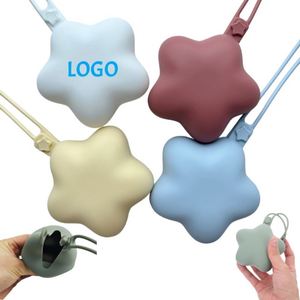 Étui de rangement portable en silicone pour sucette avec logo personnalisé, motif étoiles, 3,7 pouces, avec cordon extensible, pour fille et garçon - Product Image 1