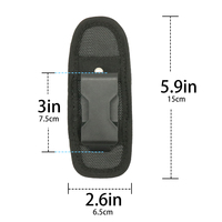 Kantong Senter Taktis MOLLE 360 °   Sarung Putar untuk Berburu/Kemandirian, Tas Senter Sabuk Tugas Berat yang Cocok untuk Senter
