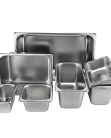 Équipement de restauration commerciale, type américain, bac GN en acier inoxydable avec inserts Gastronorm pour hôtels, restaurants, usage en cuisine