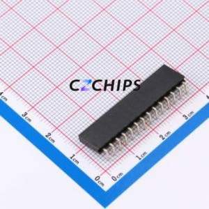 PM254-1-14-W-8.5 Pin Socket Bent Lead Through Hole,P=2.54mm Connector 1x14P 2.54mm Square Hole Right Angle Insert - Product Image 2