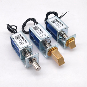 1pc Tau-s0837dl <span class=keywords><strong>DC</strong></span> 6v 12v 24v 電気ロック電磁石ストローク 10 ミリメートル磁気ロックキャビネットドアロック用 - Product Image 1