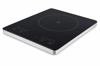 Cuisinière à induction portable multifonction intelligente haute puissance 2000W, 9 modes de cuisson, panneau en verre noir poli, cuisinière électrique pour la maison