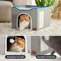 Lits de luxe pour chats, grottes confortables pour chats et cages et maisons spacieuses pour animaux de compagnie: un paradis pour vos amis félins.