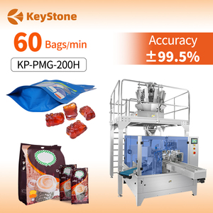 Máquina de Envasado de Bolsas Doypack con Fondo Plano y Sellado Térmico para Chips de Plátano - Product Image 1